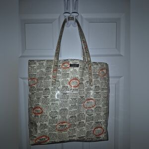 Kate Spade Newspaper Print Tote Bag
